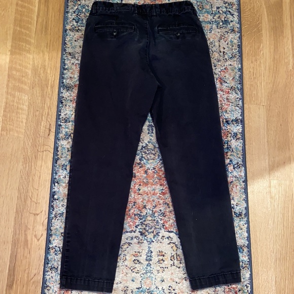 🛍 H&M Men’s 30x30 Work Pants Black Chinos w/ Bleach Spots & Splatters - Picture 7 of 8